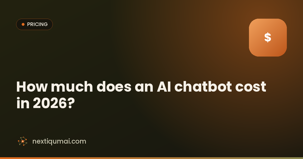 How much does an AI chatbot cost in 2026?