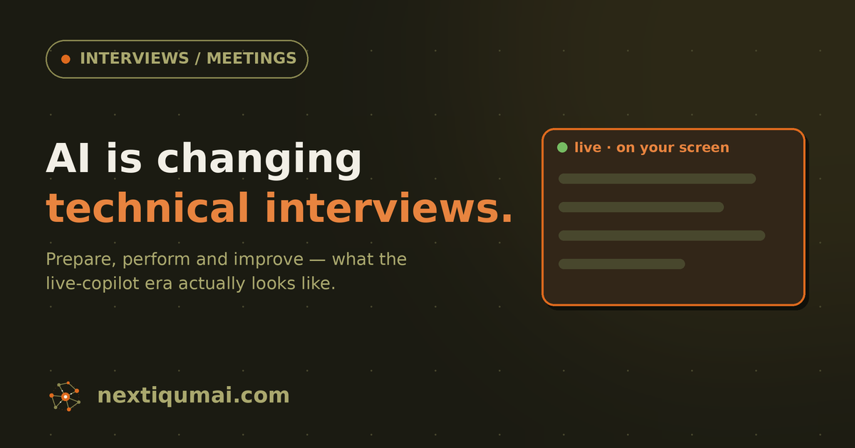 How AI Is Changing Technical Interviews: The Future of Interview Preparation